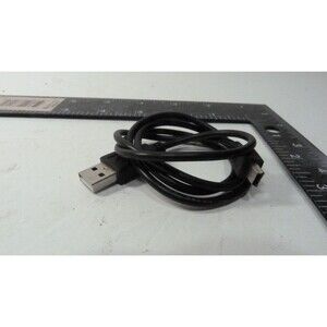 USB A To Mini-B Cable Mini-USB Charging Data Sync Cable Black Plastic Male